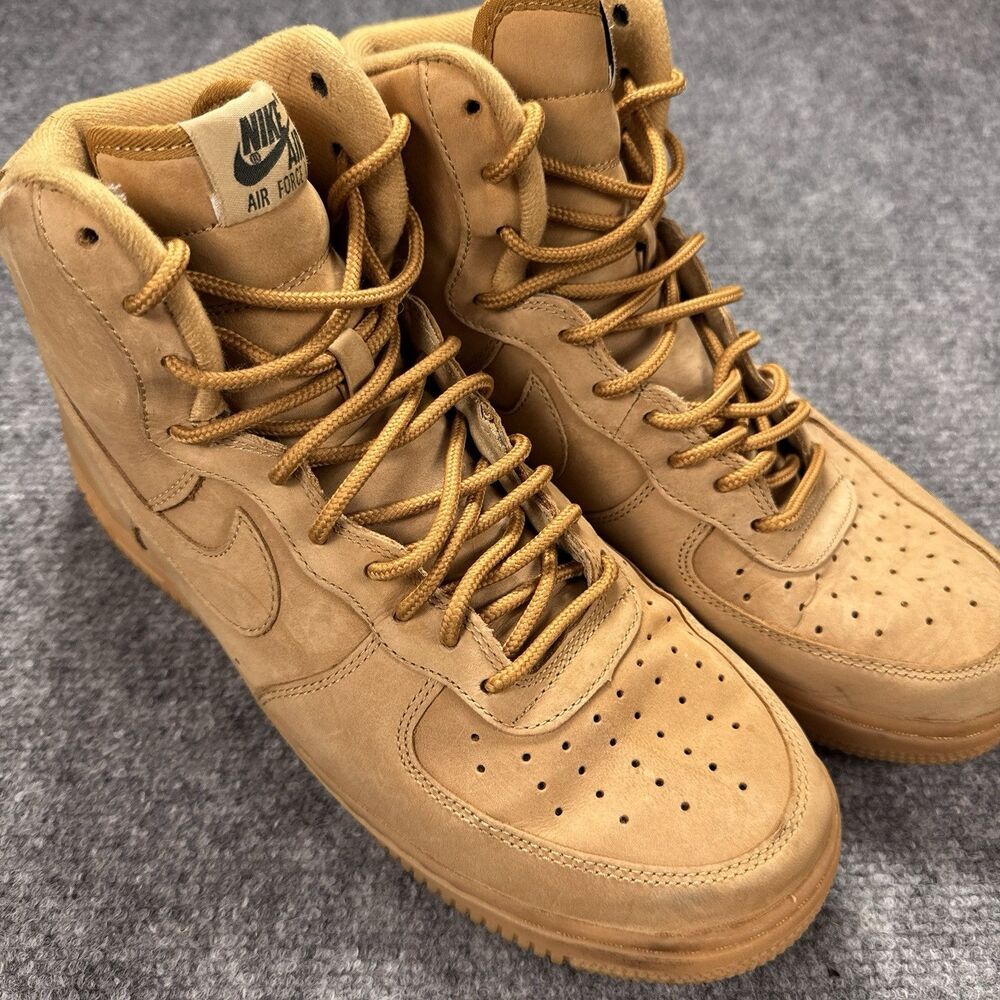 Nike Air Force 1 High 07 LV8 Wheat Flax Shoes Sneakers Men's Size 9.5 882096-200